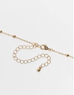 Curve pack of 2 belly chains in dot dash and fine chain in gold tone - GOLD
