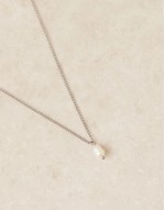 Lost Souls stainless steel pearl pendant necklace in silver