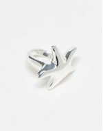 sterling silver chunky starfish ring