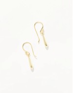 teardrop earrings in gold plated