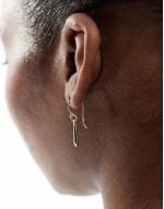 teardrop earrings in gold plated