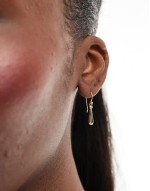 teardrop earrings in gold plated
