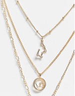 inspired constellation star multirow necklace