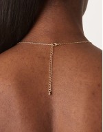 large hammered disc pendant necklace in gold