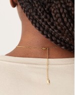 Lost Souls stainless steel 18ct gold plated pearl pendant necklace