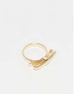 ARKET gold plated Jewellery with bow detail